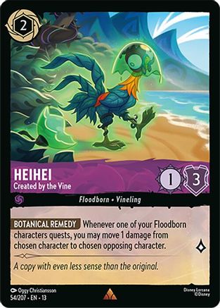 Image of Heihei - Created by the Vine (54/204) - Attack of the Vine Cold Foil