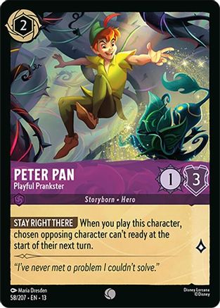 Image of Peter Pan - Playful Prankster (58/204) - Attack of the Vine