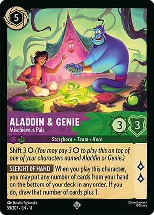 Image of Aladdin & Genie - Mischievous Pals (59/204) - Attack of the Vine