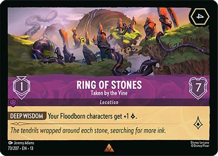 Image of Ring of Stones - Taken by the Vine (73/204) - Attack of the Vine Cold Foil