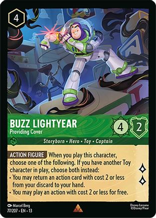 Image of Buzz Lightyear - Providing Cover (77/204) - Attack of the Vine Cold Foil