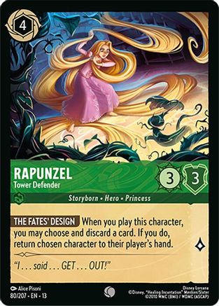 Image of Rapunzel - Tower Defender (80/204) - Attack of the Vine Cold Foil