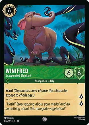 Image of Winifred - Exasperated Elephant (84/204) - Attack of the Vine
