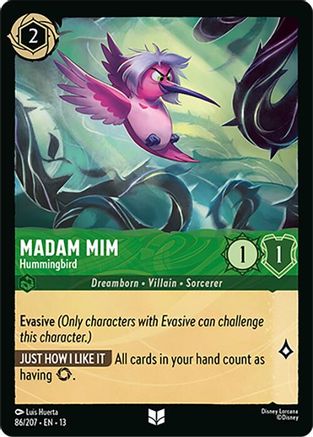 Image of Madam Mim - Hummingbird (86/204) - Attack of the Vine Cold Foil