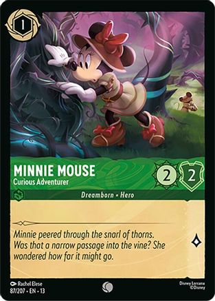 Image of Minnie Mouse - Curious Adventurer (87/204) - Attack of the Vine Cold Foil