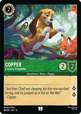 Image of Copper - Creative Storyteller (90/204) - Attack of the Vine Cold Foil