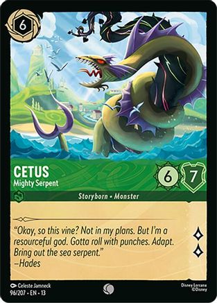 Image of Cetus - Mighty Serpent (96/204) - Attack of the Vine Cold Foil