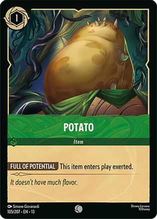 Image of Potato (105/204) - Attack of the Vine Cold Foil