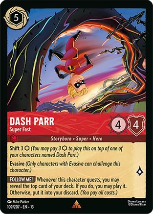 Image of Dash Parr - Super Fast (109/204) - Attack of the Vine