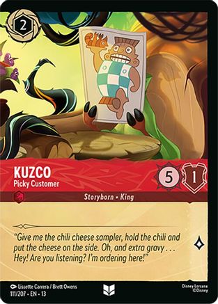 Image of Kuzco - Picky Customer (Foil) (111/204) - Attack of the Vine Cold Foil