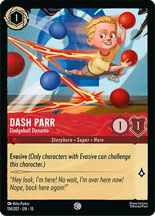 Image of Dash Parr - Dodgeball Dynamo (114/204) - Attack of the Vine
