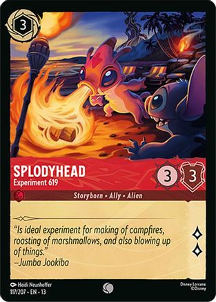 Image of Splodyhead - Experiment 619 (117/204) - Attack of the Vine Cold Foil