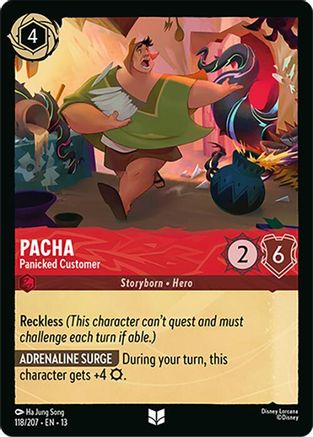Image of Pacha - Panicked Customer (118/204) - Attack of the Vine
