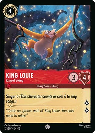 Image of King Louie - King of Swing (121/204) - Attack of the Vine Cold Foil