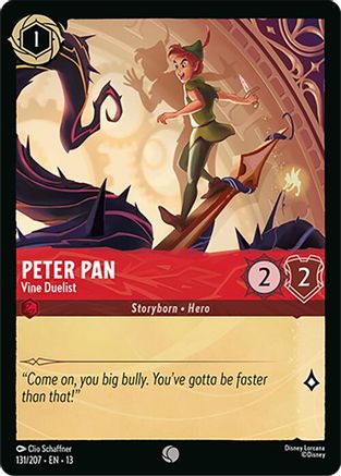 Image of Peter Pan - Vine Duelist (131/204) - Attack of the Vine