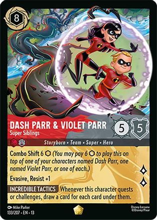 Image of Dash Parr & Violet Parr - Super Siblings (133/204) - Attack of the Vine