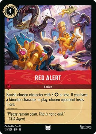 Image of Red Alert (135/204) - Attack of the Vine Cold Foil
