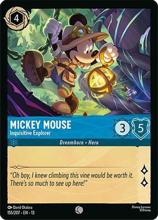 Image of Mickey Mouse - Inquisitive Explorer (155/204) - Attack of the Vine