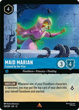 Image of Maid Marian - Created by the Vine (Foil) (158/204) - Attack of the Vine Cold Foil