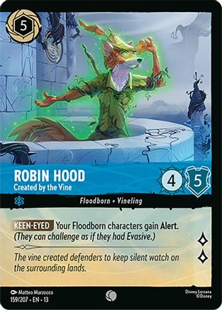 Image of Robin Hood - Created by the Vine (Foil) (159/204) - Attack of the Vine Cold Foil