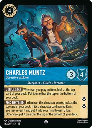 Image of Charles Muntz - Obsessive Explorer (162/204) - Attack of the Vine Cold Foil