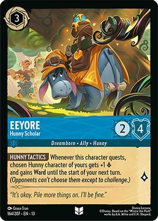 Image of Eeyore - Hunny Scholar (164/204) - Attack of the Vine Cold Foil