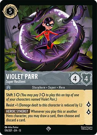 Image of Violet Parr - Super Resilient (176/204) - Attack of the Vine Cold Foil