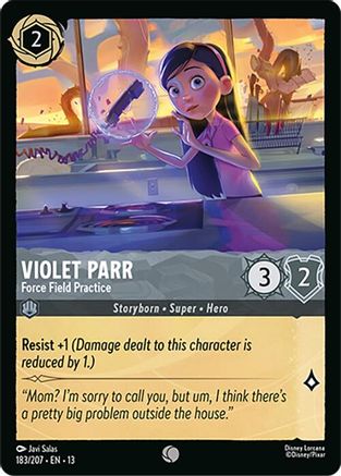 Image of Violet Parr - Force Field Practice (183/204) - Attack of the Vine Cold Foil