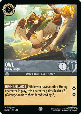 Image of Owl - Hunny Ranger (185/204) - Attack of the Vine