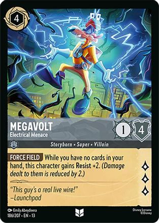 Image of Megavolt - Electrical Menace (186/204) - Attack of the Vine Cold Foil