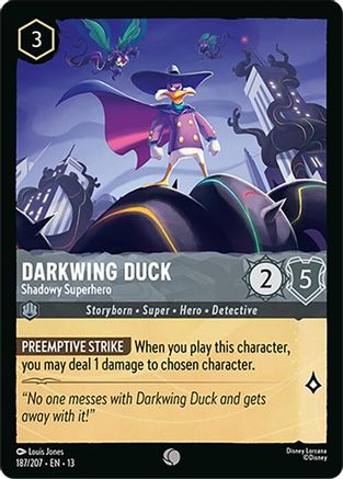 Image of Darkwing Duck - Shadowy Superhero (187/204) - Attack of the Vine Cold Foil