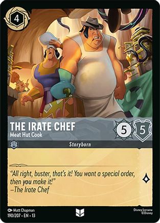 Image of The Irate Chef - Meat Hut Cook (190/204) - Attack of the Vine Cold Foil