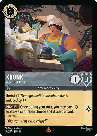 Image of Kronk - Meat Hut Cook (191/204) - Attack of the Vine Cold Foil