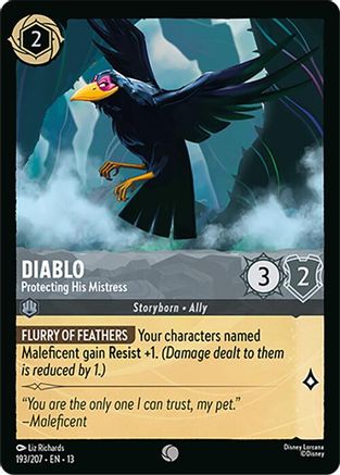 Image of Diablo - Protecting His Mistress (193/204) - Attack of the Vine Cold Foil