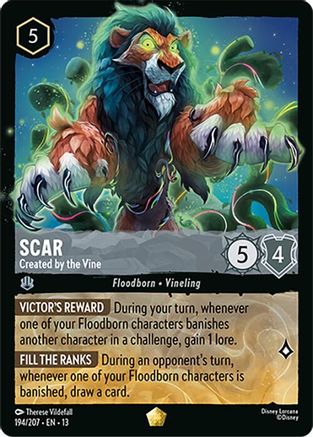 Image of Scar - Created by the Vine (194/204) - Attack of the Vine Cold Foil