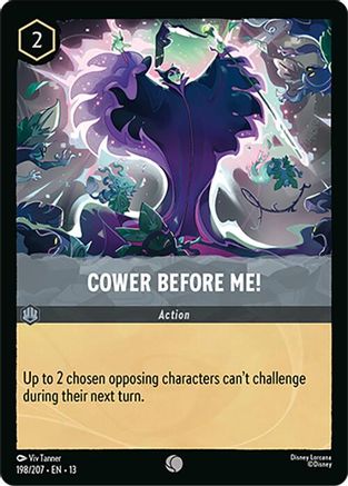Image of Cower Before Me! (198/204) - Attack of the Vine Cold Foil