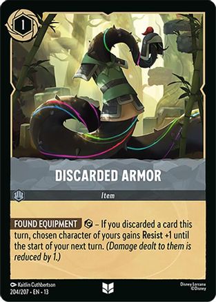 Image of Discarded Armor (204/204) - Attack of the Vine Cold Foil