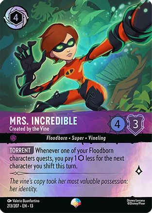 Image of Mrs. Incredible - Created by the Vine (Epic) (213/204) - Attack of the Vine Holofoil