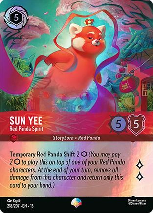 Image of Sun Yee - Red Panda Spirit (Epic) (218/204) - Attack of the Vine Holofoil