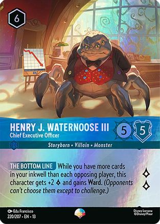 Image of Henry J. Waternoose III - Chief Executive Officer (Epic) (220/204) - Attack of the Vine Holofoil
