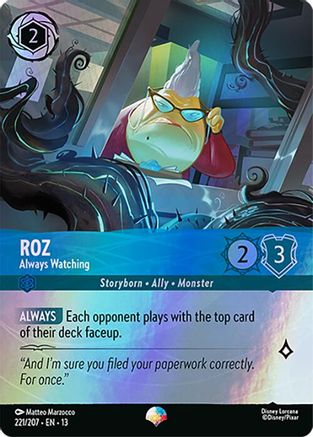 Image of Roz - Always Watching (Epic) (221/204) - Attack of the Vine Holofoil