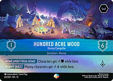 Image of Hundred Acre Wood - Hunny Campsite (Epic) (222/204) - Attack of the Vine Holofoil