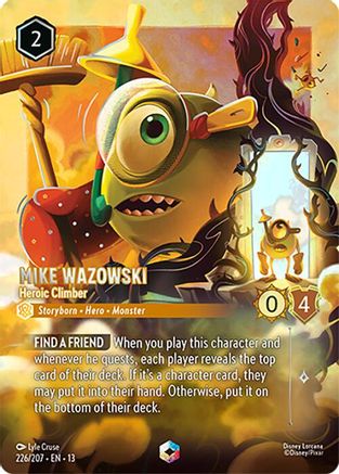 Image of Mike Wazowski - Heroic Climber (Enchanted) (226/204) - Attack of the Vine Holofoil