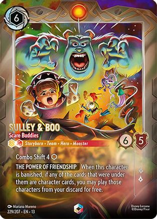 Image of Sulley & Boo - Scare Buddies (Enchanted) (229/204) - Attack of the Vine Holofoil