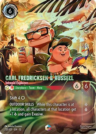 Image of Carl Fredricksen & Russell - Intrepid Explorers (Enchanted) (237/204) - Attack of the Vine Holofoil