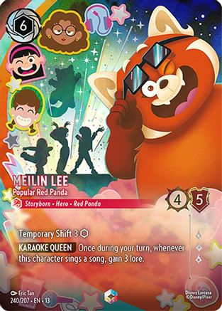Image of Meilin Lee - Popular Red Panda (Enchanted) (240/204) - Attack of the Vine Holofoil
