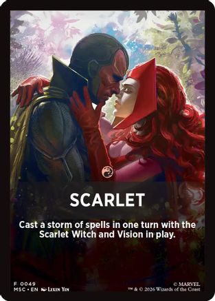 Image of Scarlet Theme Card (MSC-049) - Commander: Marvel Super Heroes