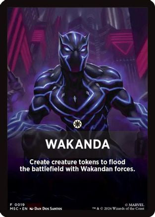 Image of Wakanda Theme Card (MSC-019) - Commander: Marvel Super Heroes