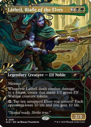 Image of Lathril, Blade of the Elves (SLD-2681) - Secret Lair Drop Series Foil