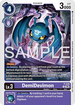 Image of DemiDevimon (Official Store Tournament 2026 Vol. 3 Participant) (P-239) - Digimon Promotion Cards